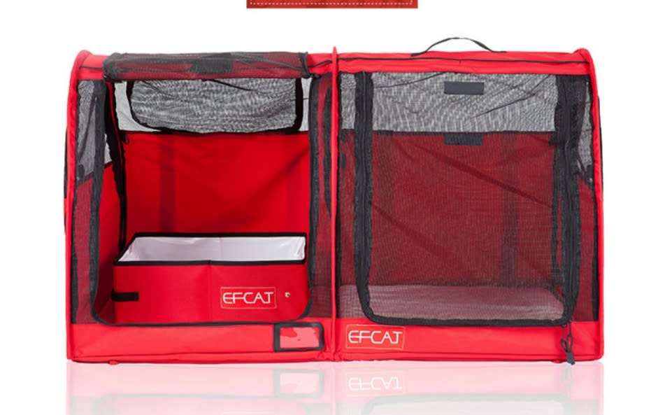 Folding Litter Box Fully Enclosed Temporary Travel view 13