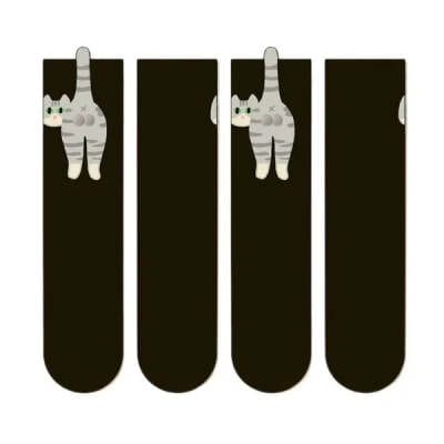 Cute Cat Socks With Balls Summer Breathable Soft Cotton Socks Funny Cotton Sock Middle Tube Girl Women Novelty Sport Socks view 11