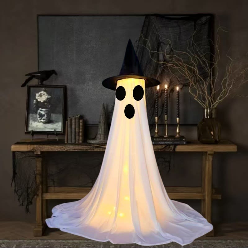 Halloween Decor Spooky Ghost Yard Stake With Stake Weatherproof Porch Garden Decorations For Front Yard Haunted House Props view 4