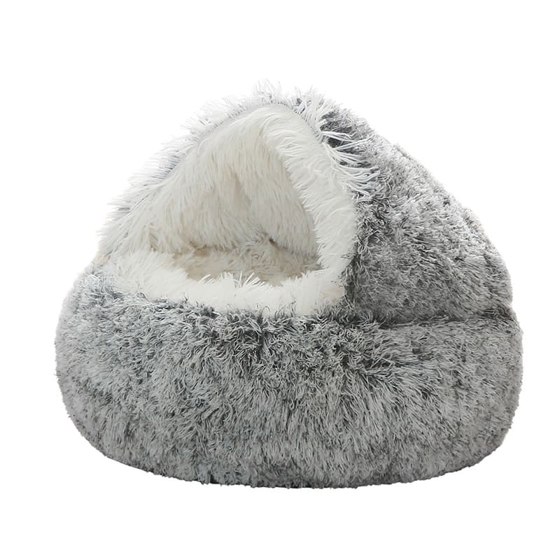 Semi-closed Cat Bed Four Seasons Universal Cover Shell Nest Small Dog Winter Pet Supplies view 4