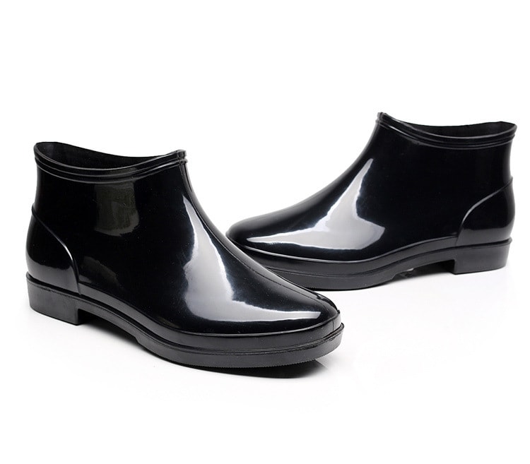 Men's Short Tube Plus Size Low-top Non-slip Rain Boots view 2