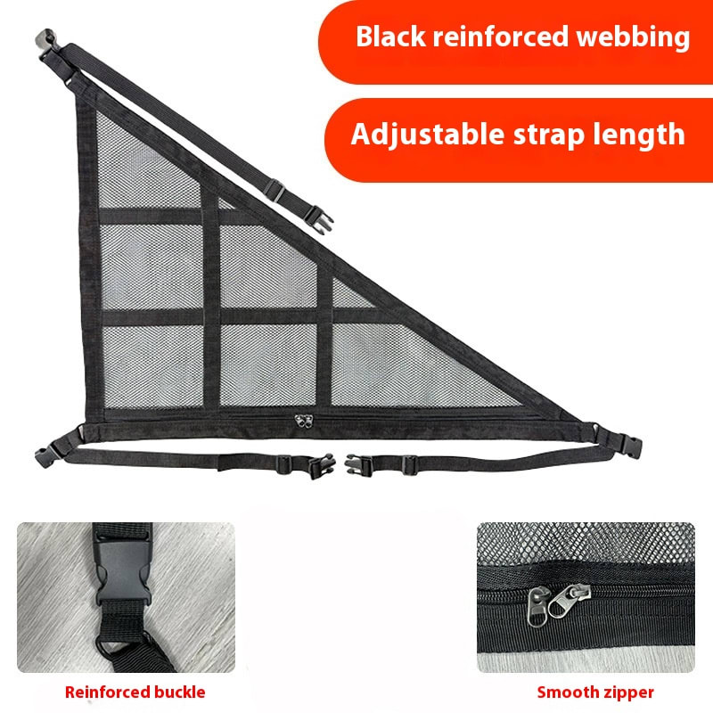 Mesh Triangle Buggy Car Storage Bag view 1