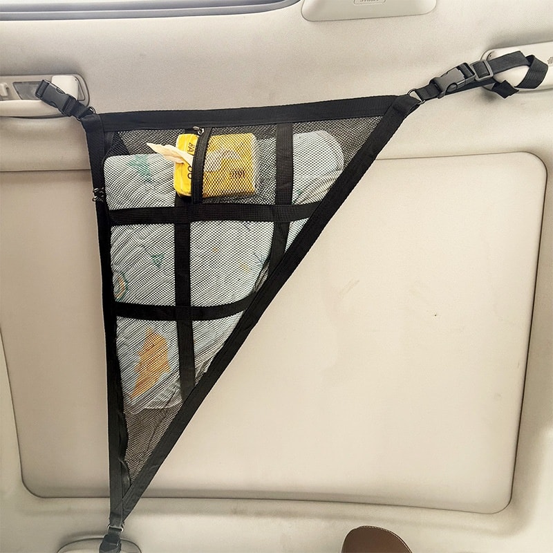 Mesh Triangle Buggy Car Storage Bag view 8
