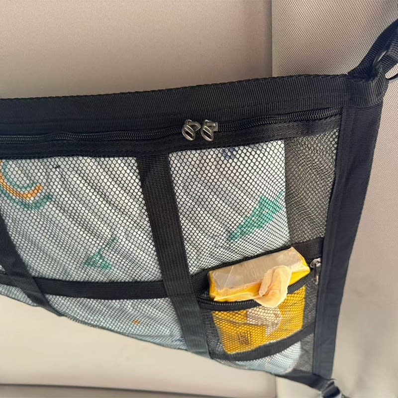 Mesh Triangle Buggy Car Storage Bag view 5
