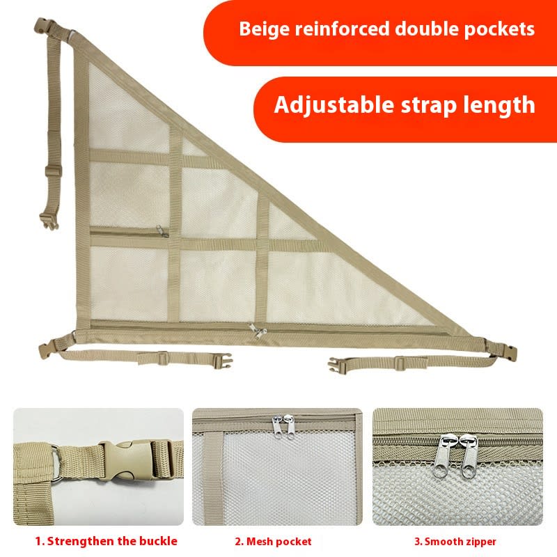 Mesh Triangle Buggy Car Storage Bag view 3