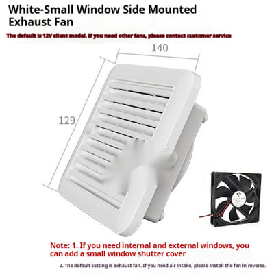 Refrigerator Ventilating Fan Cooling Vent Louver view 5