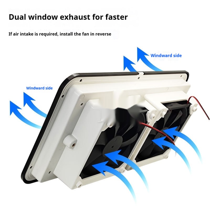 Refrigerator Ventilating Fan Cooling Vent Louver view 2