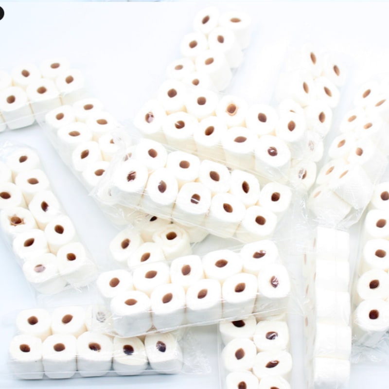 Simulated Tissue Roll Paper Toilet Paper Model view 3