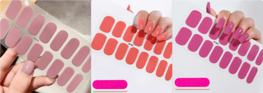 Waterproof And Durable Second Generation Semi-cured UV Nail Beauty Stickers view 8