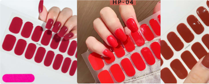 Waterproof And Durable Second Generation Semi-cured UV Nail Beauty Stickers view 12