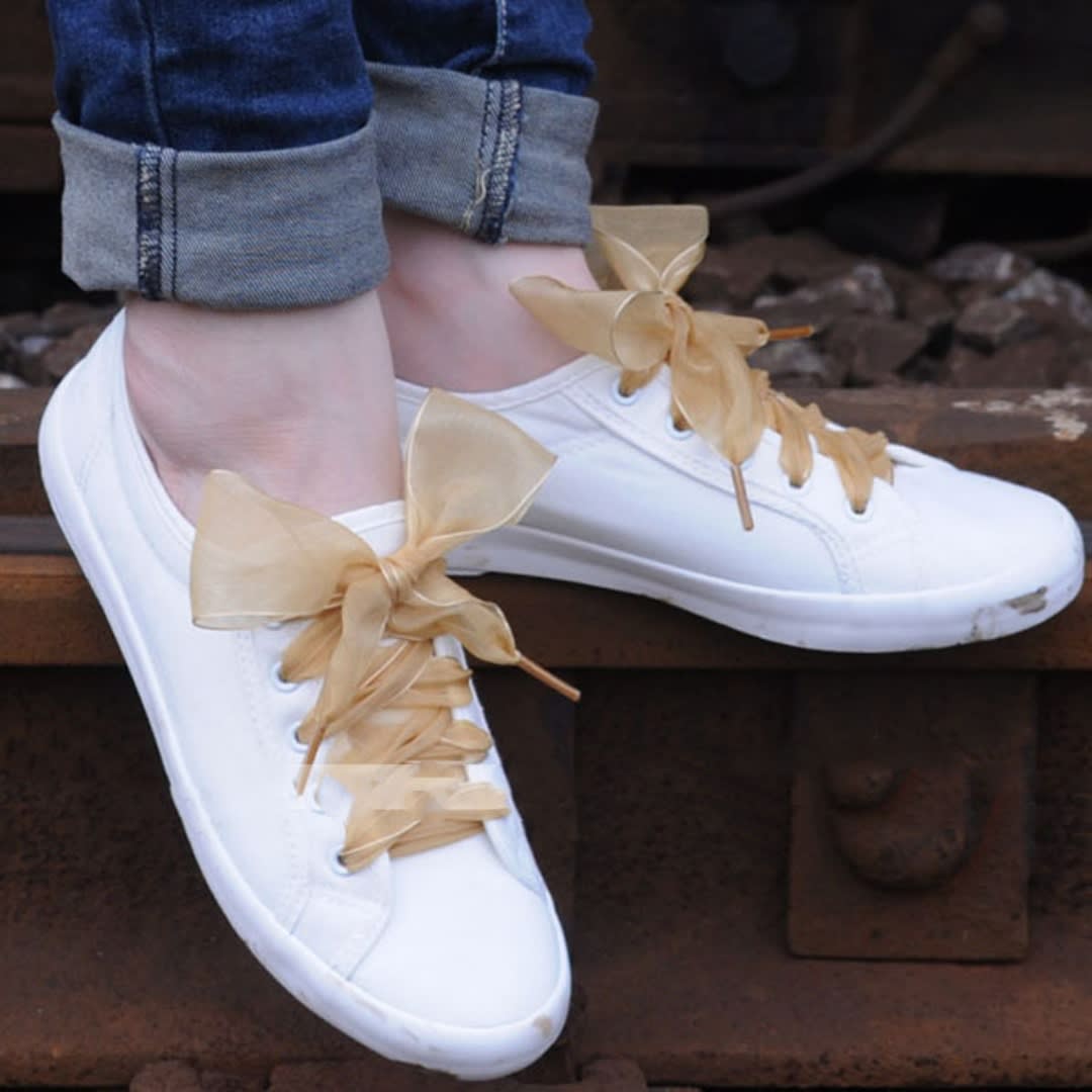 Creative Versatile Solid Color Transparent Lace Shoelaces view 13
