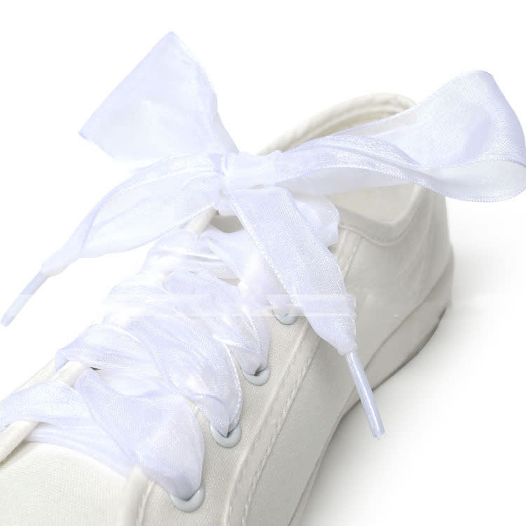 Creative Versatile Solid Color Transparent Lace Shoelaces view 3