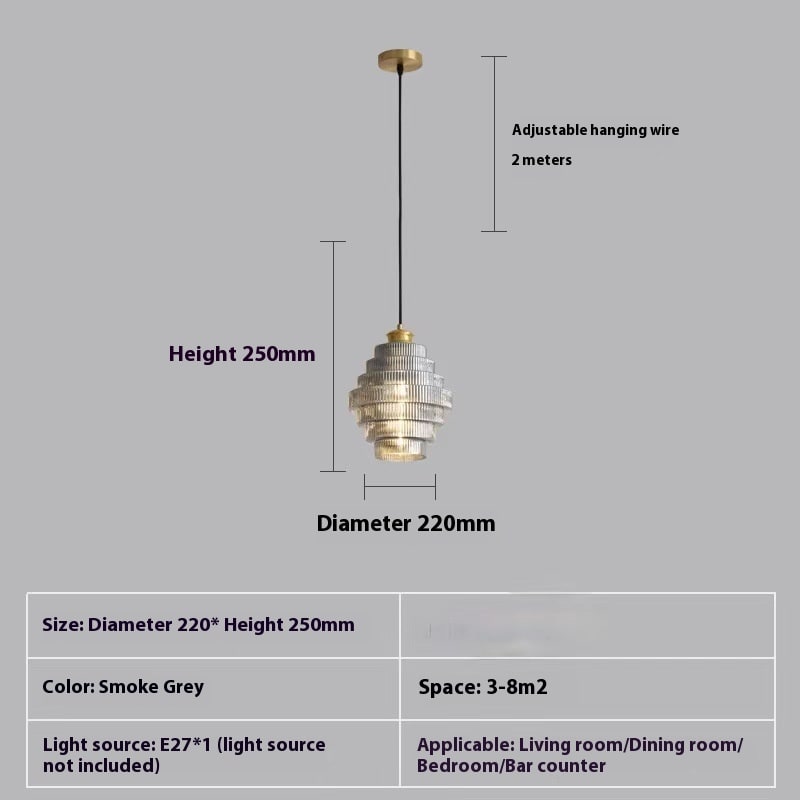 Modern Light Luxury Simple Ancient Bar Clothing Store Hallway Corridor Small Droplight view 8