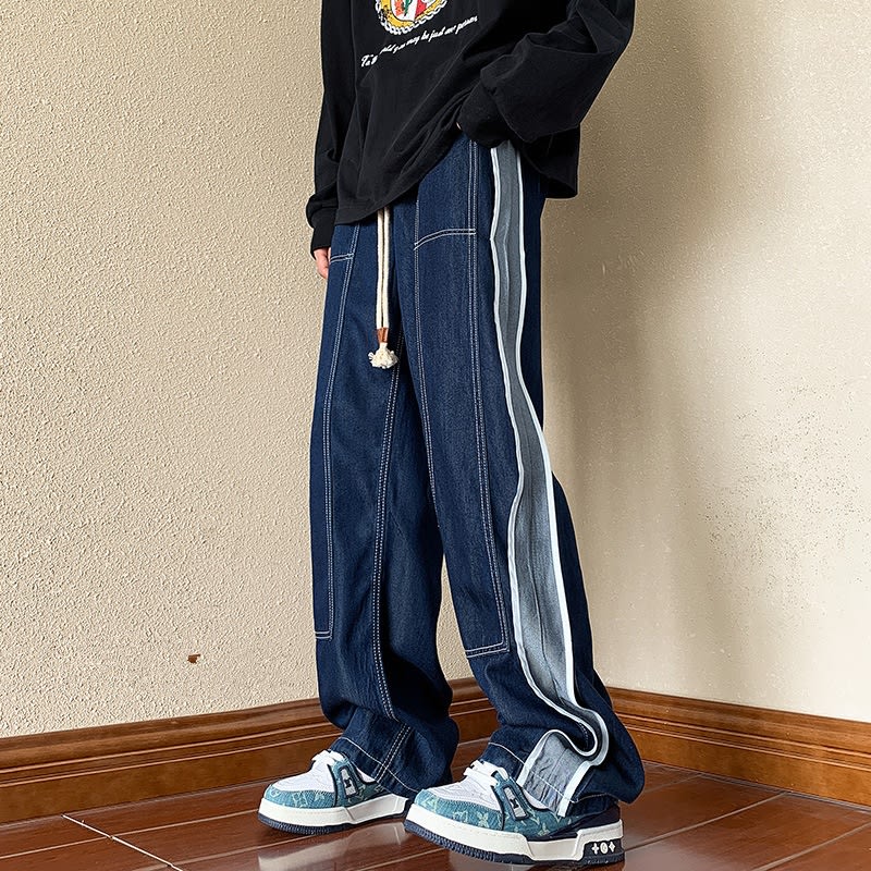 Loose Wide Leg Straight Trousers view 6