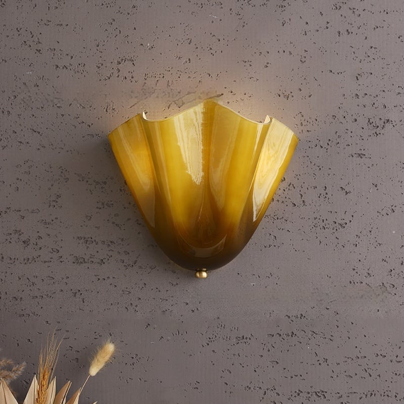 American Retro Color Berry Glass Lamp French Shell view 7