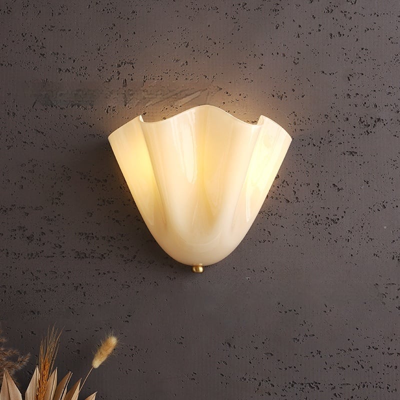 American Retro Color Berry Glass Lamp French Shell