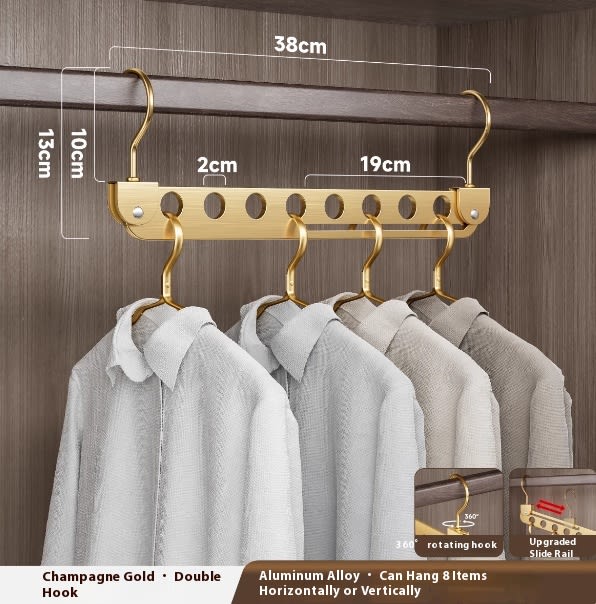 Clothes Special Multi-functional Light Luxury Folding Thickening Storage Rack view 2