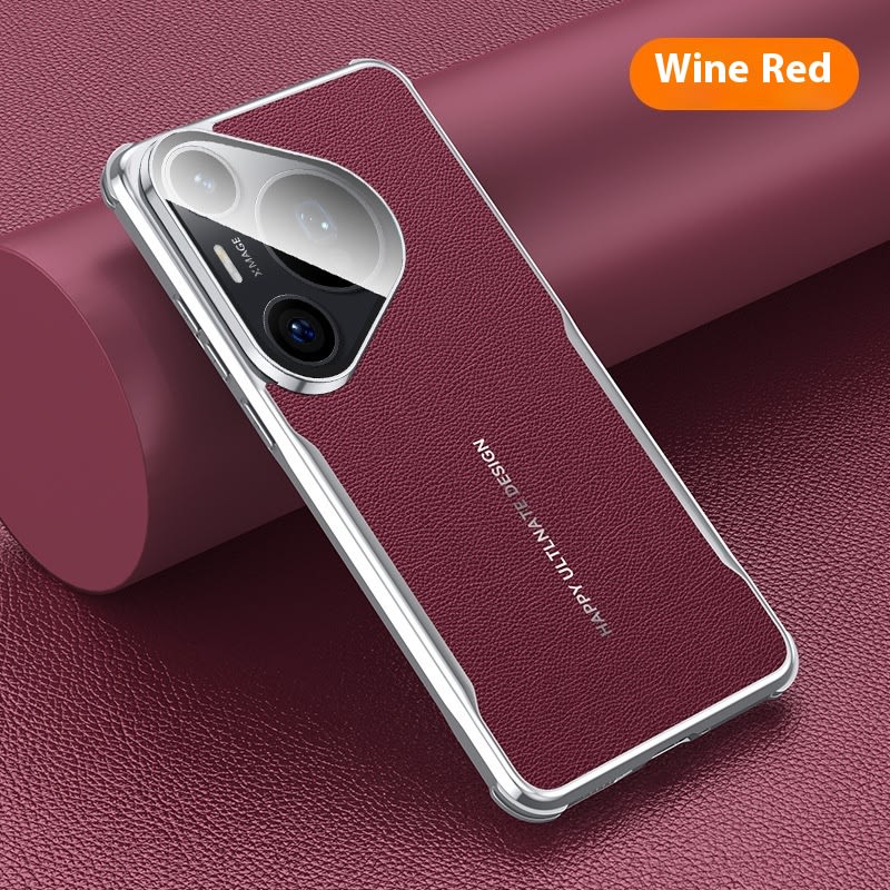 All-inclusive Drop-resistant Plain Leather Phone Case view 5
