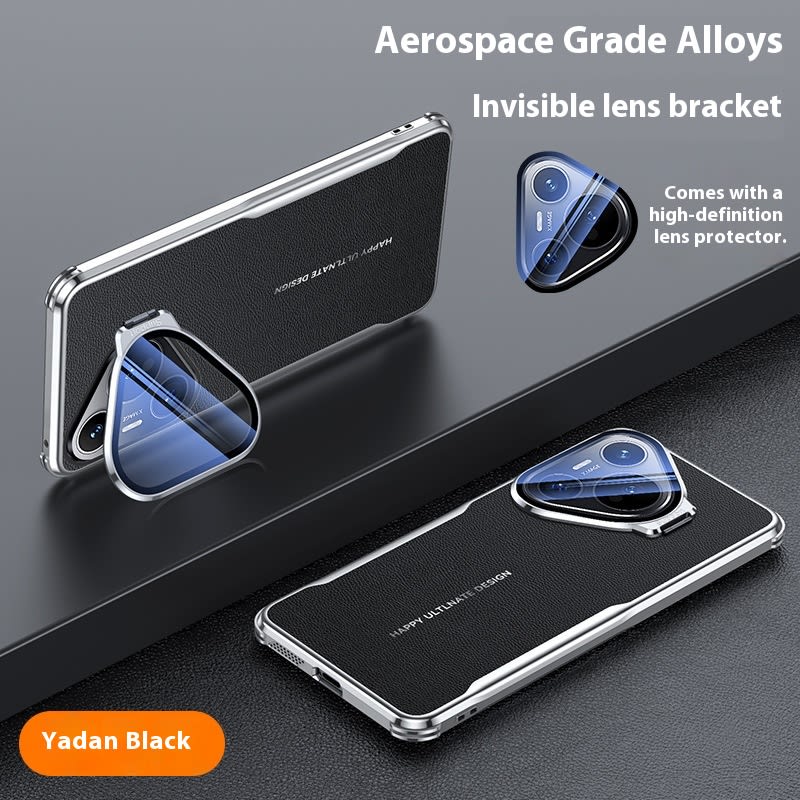 All-inclusive Drop-resistant Plain Leather Phone Case view 3