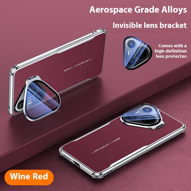 All-inclusive Drop-resistant Plain Leather Phone Case view 10