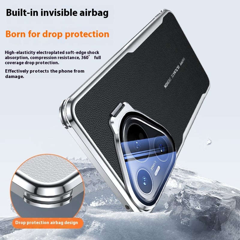 All-inclusive Drop-resistant Plain Leather Phone Case view 11