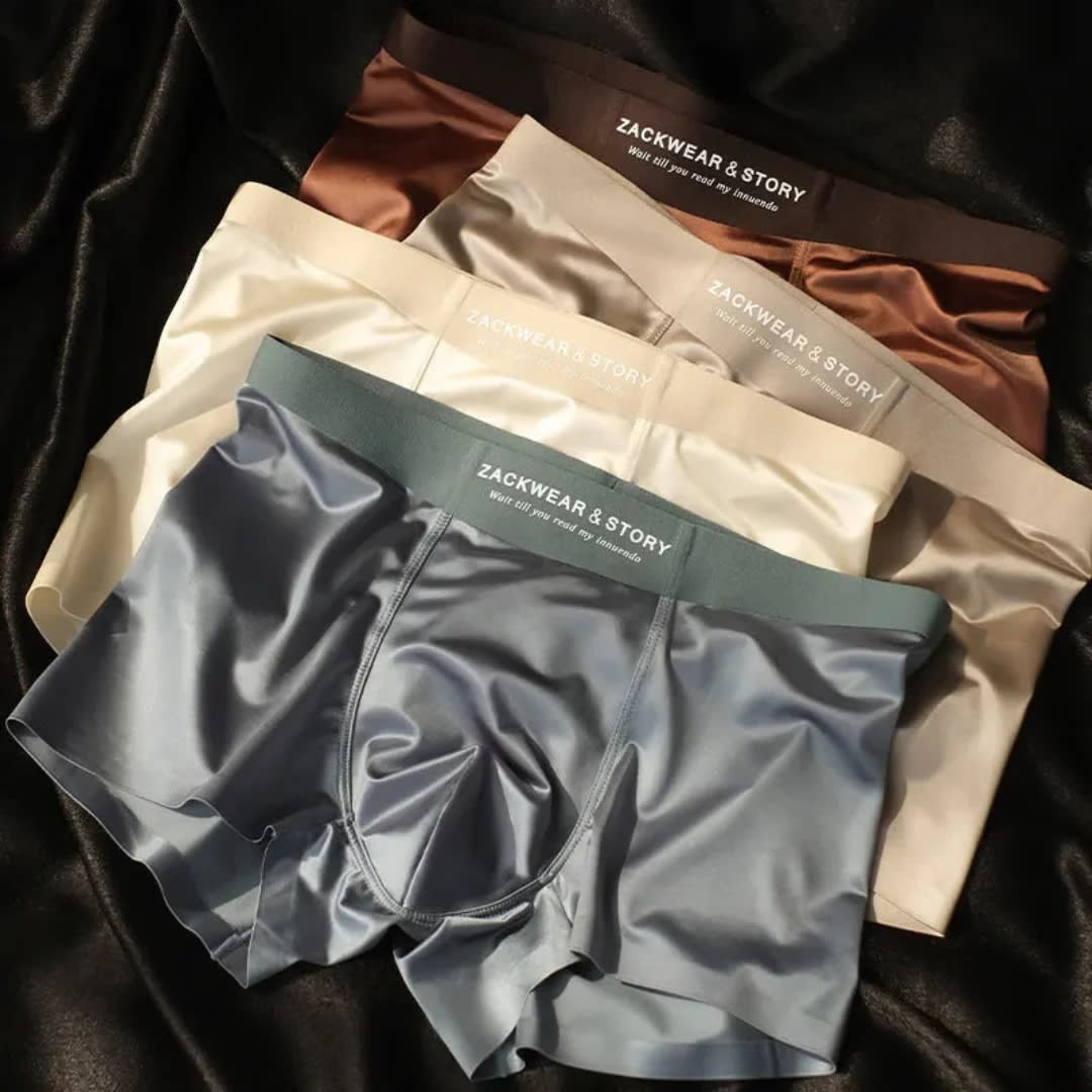 Men's Satin Light Luxury Ice Silk Underwear Summer view 8