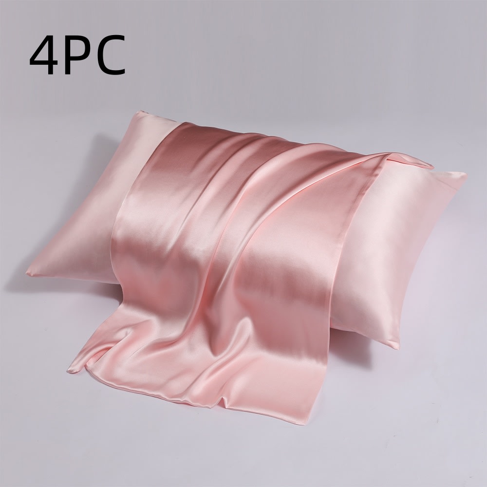 Zipper Silk Double-sided Pillowcase Household