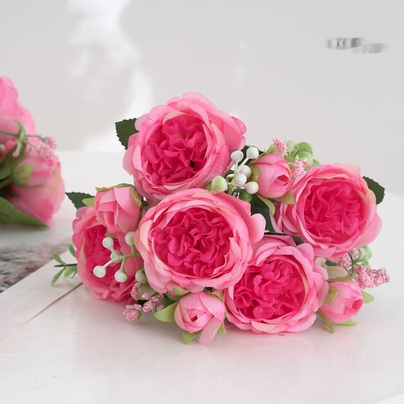 Peony Rose Home Decoration Wedding Hand Holding view 6