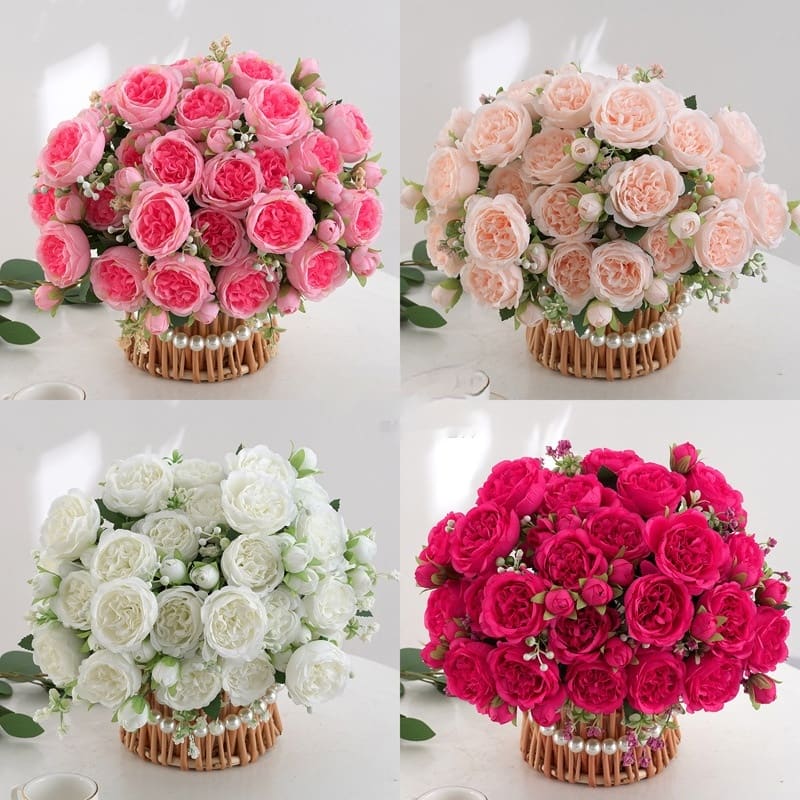 Peony Rose Home Decoration Wedding Hand Holding