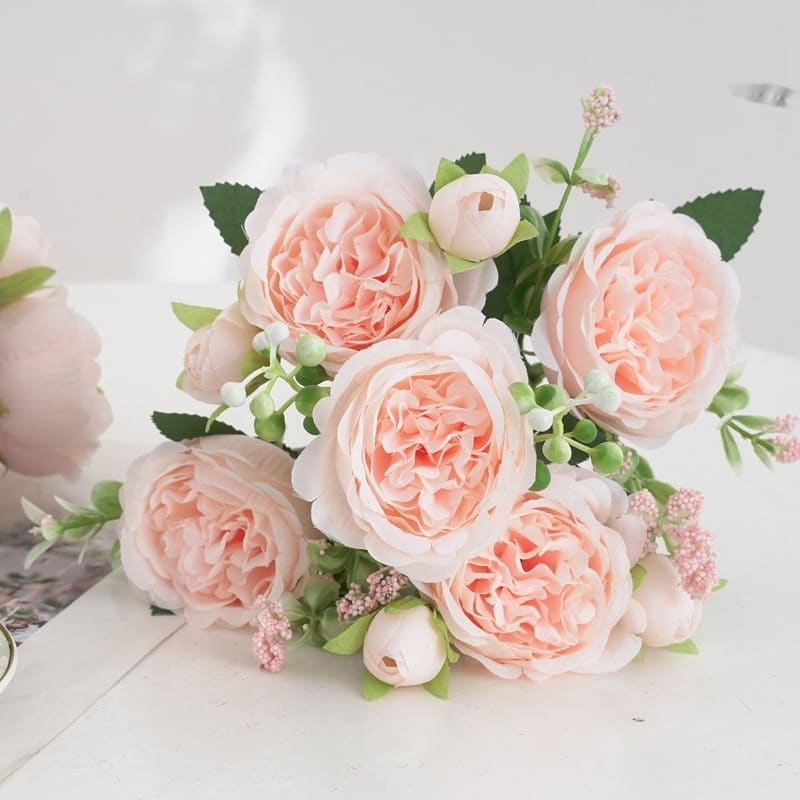 Peony Rose Home Decoration Wedding Hand Holding view 2