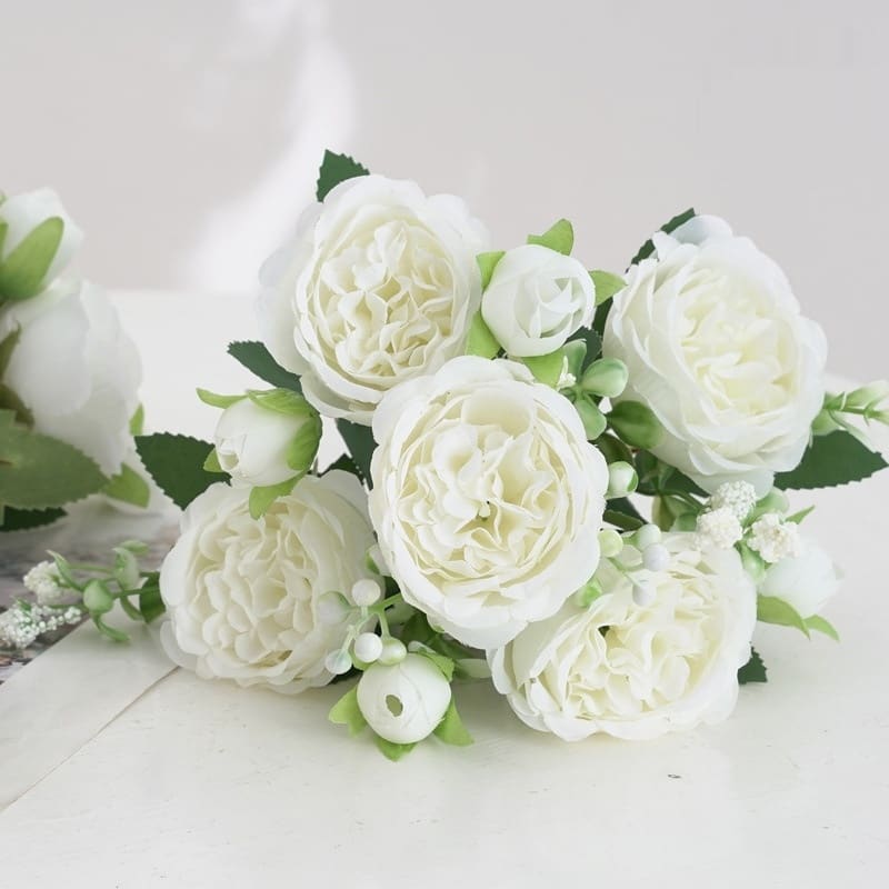 Peony Rose Home Decoration Wedding Hand Holding view 10