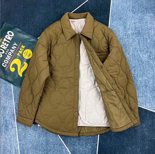 Diamond Embossed Cotton Coat Outdoor Keep Warm Coat view 3