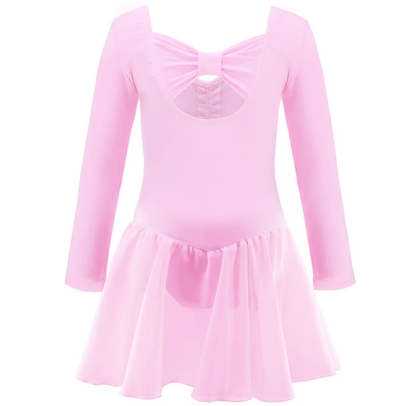 Girl's Chiffon Dress Short Sleeve Dance Costume view 6