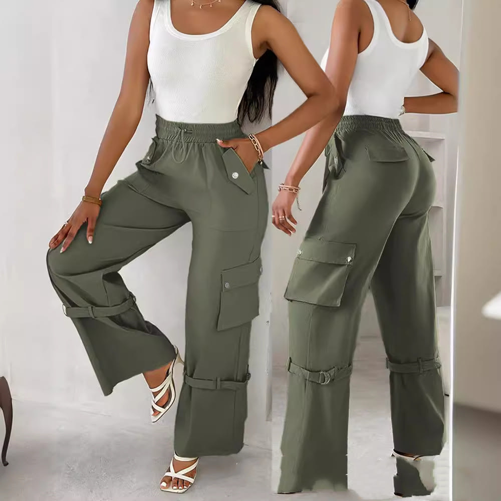 Multi-pocket Adjusting Belt Design Overalls view 4