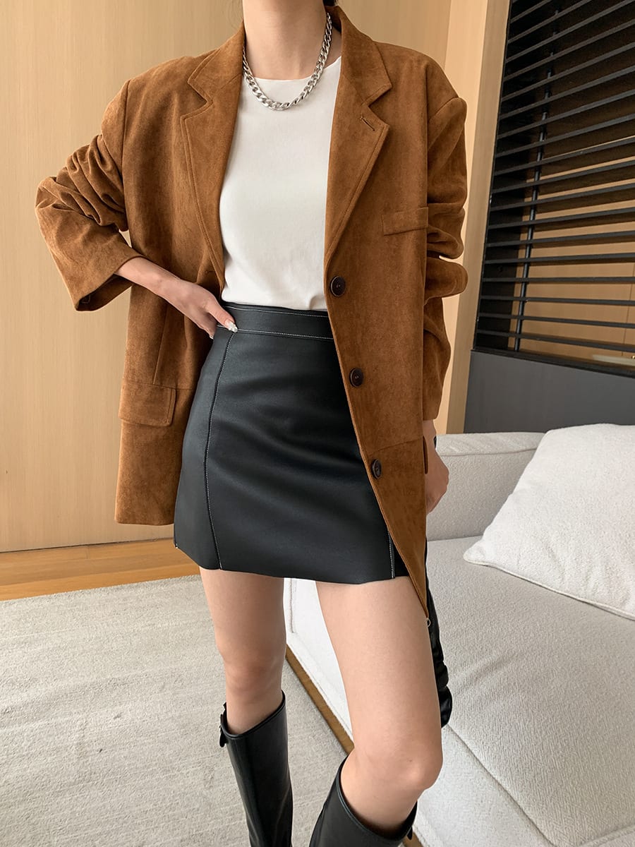 Autumn New Loose Thin Looking Suit Top view 2