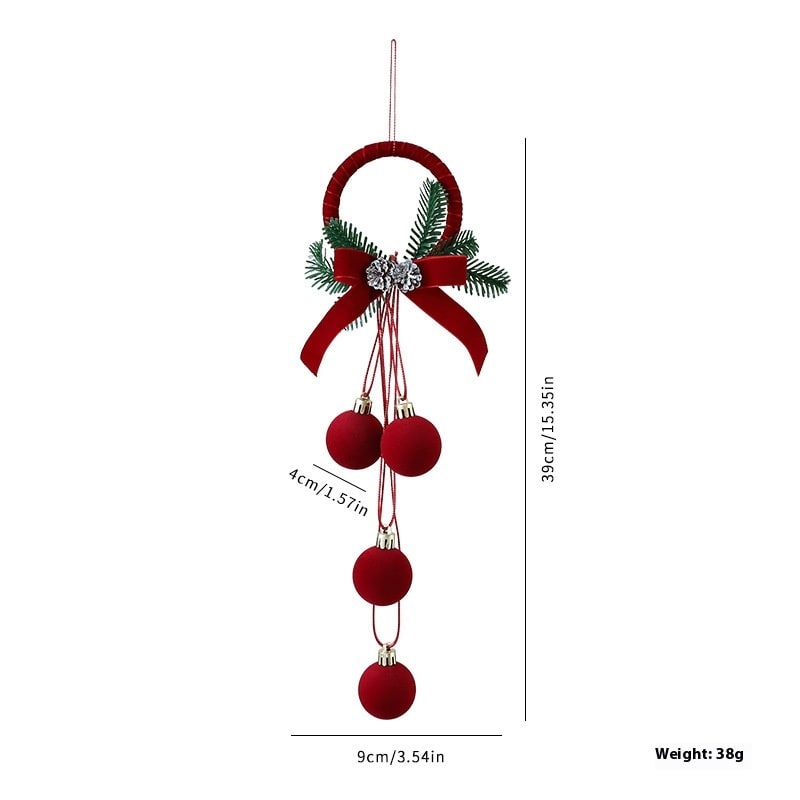 Exquisite Christmas Shop Windows Tree Hanging Decorations Ornaments Festival Party Atmosphere Decoration Props Christmas Bells view 5