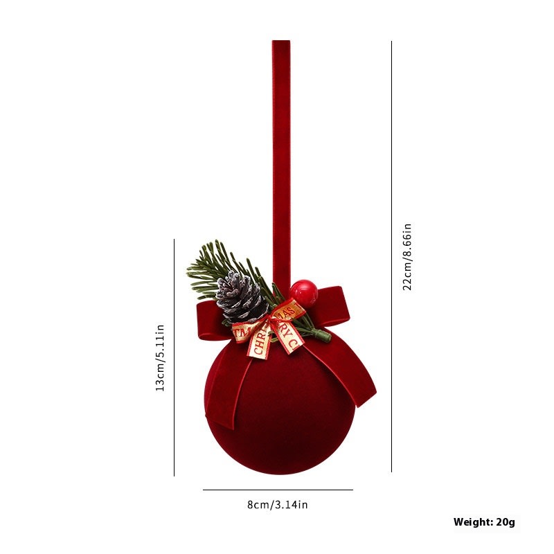 Exquisite Christmas Shop Windows Tree Hanging Decorations Ornaments Festival Party Atmosphere Decoration Props Christmas Bells view 7