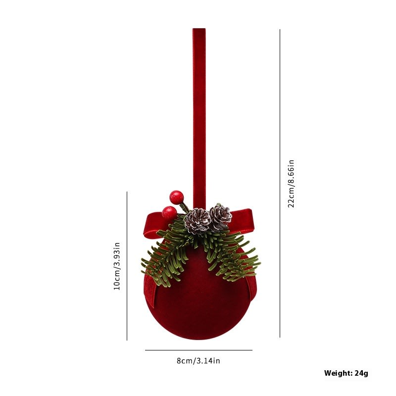 Exquisite Christmas Shop Windows Tree Hanging Decorations Ornaments Festival Party Atmosphere Decoration Props Christmas Bells view 10