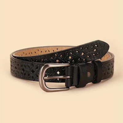 New Belt Hollow Pattern Belt Ladies Trend Waistband Genuine Woman Belt Vintage Pin Buckle Strap Jeans view 9