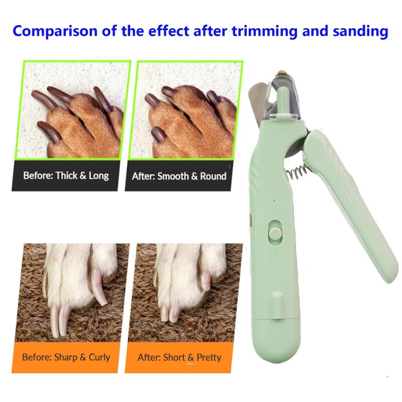 2 In 1 Pet Nail Clippers With Led Light Dog Cat Special Blood Line Scissors Multifunction Animals Paw Nail Trimmer Pet Supplies view 25