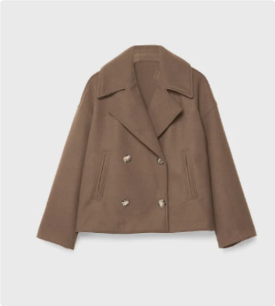Ins Double-breasted Lapel Blazer Jacket Fashion Loose Woolen Short Coat Elegant Commuting Women's Clothing view 11