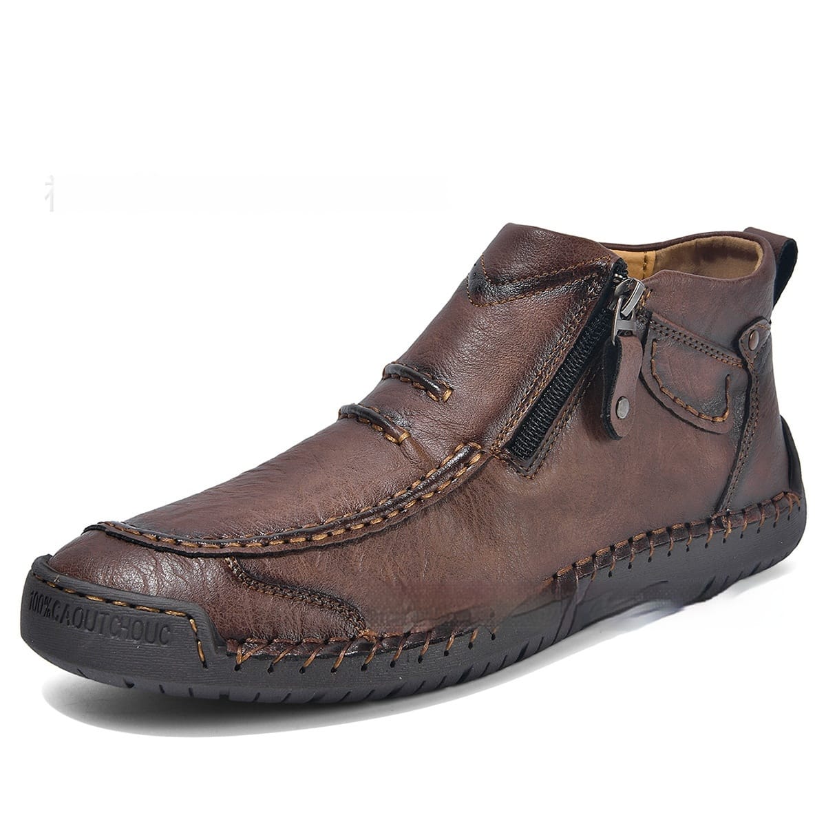 Men's Flats Ankle Boots Fashion Casual Side-zipper Boot Temperament Commuter Shoes view 11