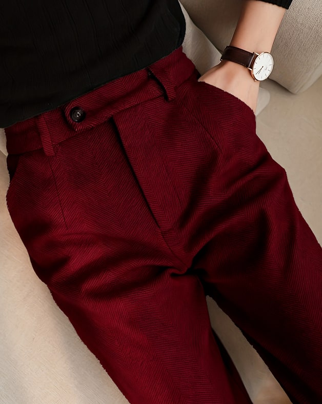 Women's High Waist Slimming And Straight Casual Trousers view 15