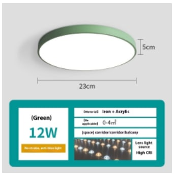 Led Ceiling Light Simple Living Room Round Nail Lamp For Domestic Use view 12