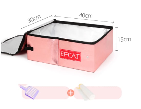 Folding Litter Box Fully Enclosed Temporary Travel view 12