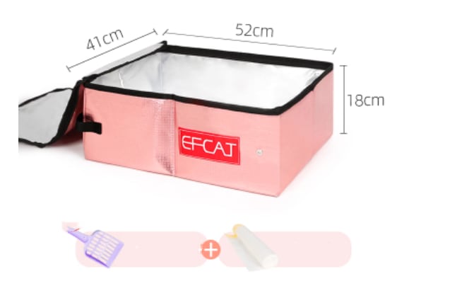 Folding Litter Box Fully Enclosed Temporary Travel view 11