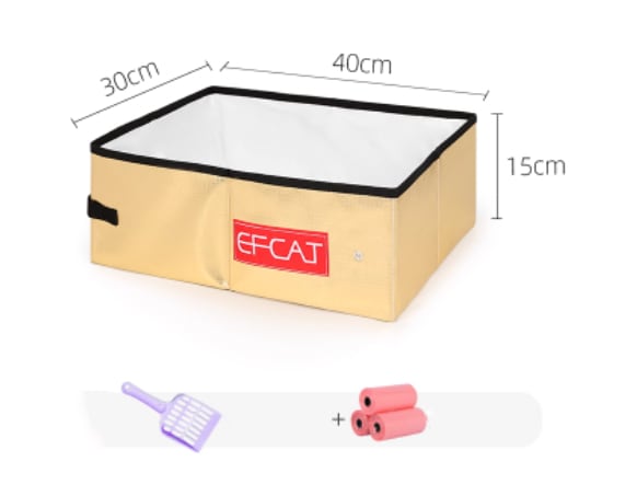 Folding Litter Box Fully Enclosed Temporary Travel view 6