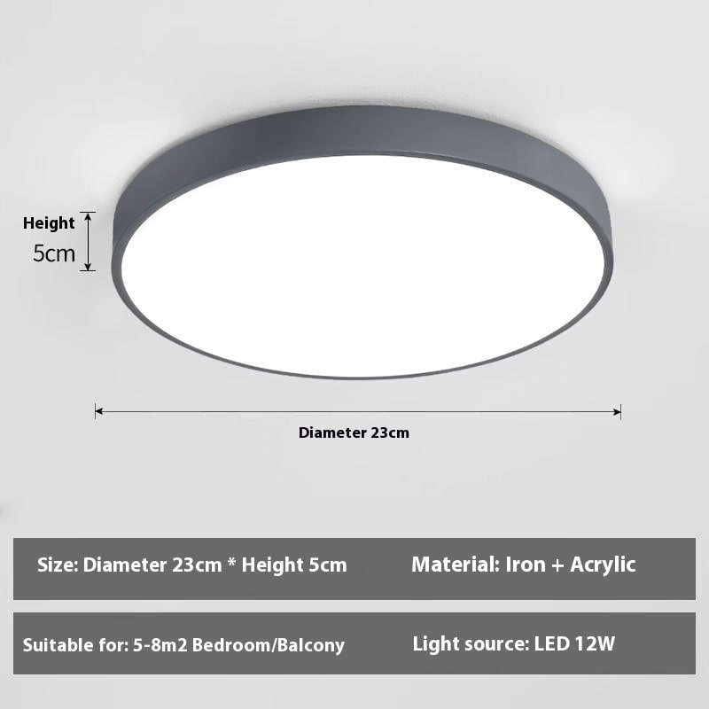 Led Ceiling Light Simple Living Room Round Nail Lamp For Domestic Use view 18