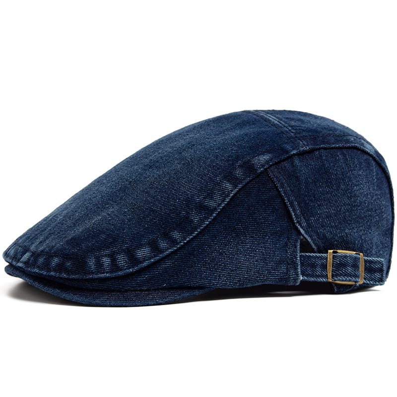 Retro Washed Denim Hat Cowboy Beret Fashion Casual Baseball Cap view 10
