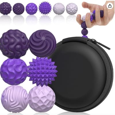 Magnetic Silicone Sensory Balls Worry Balls Autism Calming Fidgeting Toy Fidget Toy Kid Adults Anxiety Relief Stress Sensory Toy view 10
